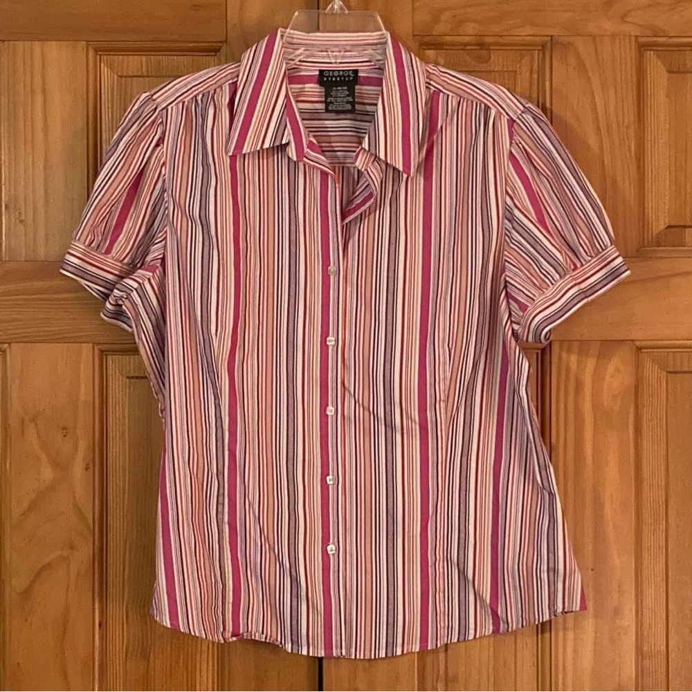 NWOT Vintage George Stretch Top Blouse Size XL (#2)